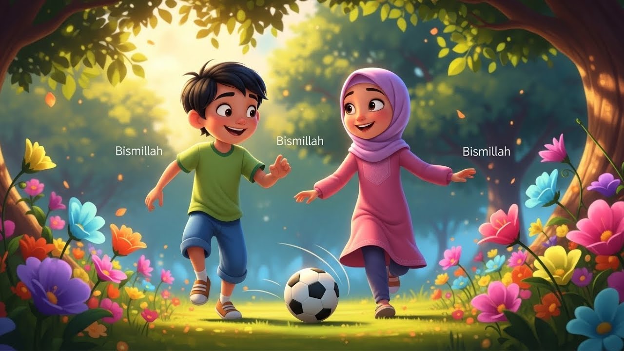 Everything we start with Bismillah-Muslim song for kids, 4kids muslim