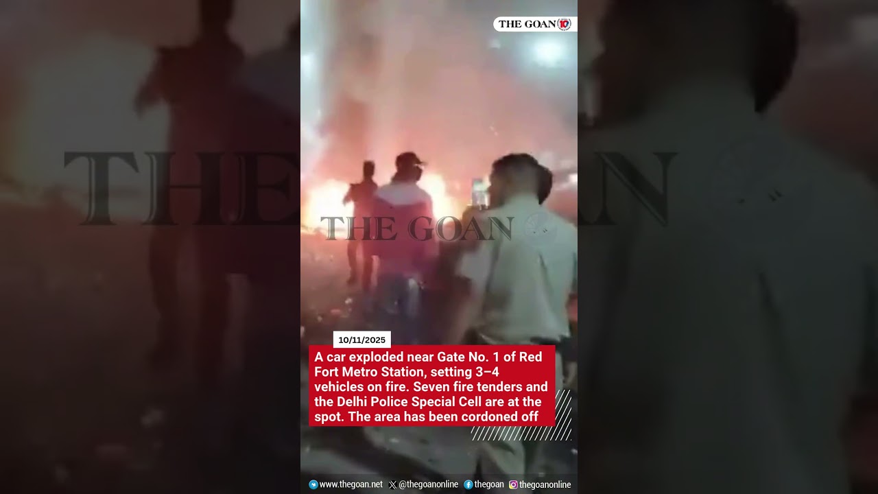An explosion occurred in a car near Gate No. 1 of the Red Fort Metro Station in Delhi
