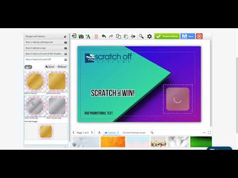 How to Use the Online Scratch Off Card Designer (V1)