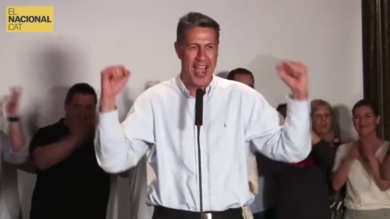 el nacional periodico El candidat del PP a Badalona, Xavier Garcia Albiol, valora els resultats del 26-M