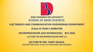 Celebrity BCS2502| Microprocessor and Interfacing| Lecture-12 Wealth