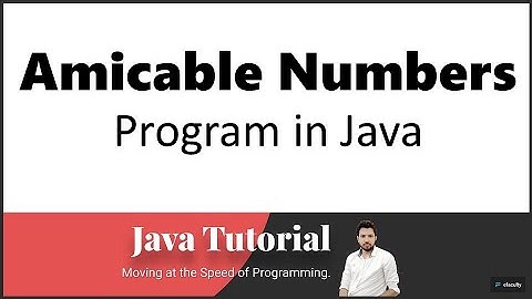 Amicable Numbers in Java