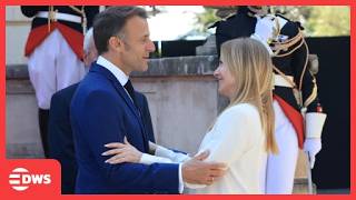 France-Italy Summit: Macron Welcomes PM Meloni in Antibes | Key Talks on Europe, Security &amp; Economy