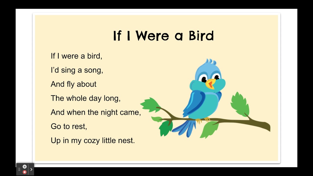 if i were a bird poem