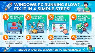 Windows PC Running Slow? Fix It in 4 Simple Steps 🚀