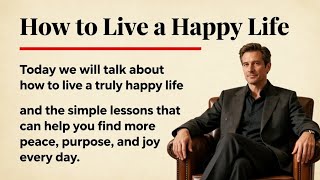 Learn English With Story 🔥 How to Live a Happy Life - Secrets of Happy Life | Graded Reader | ☑️