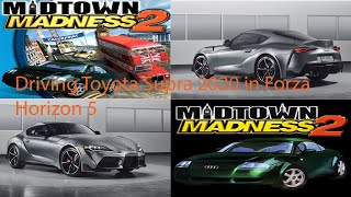 Driving a 2020 Toyota GR Supra in Midtown Madness 2 edit