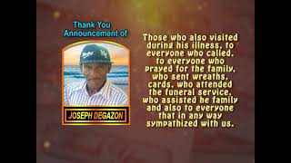 Joseph Degazon Thank you