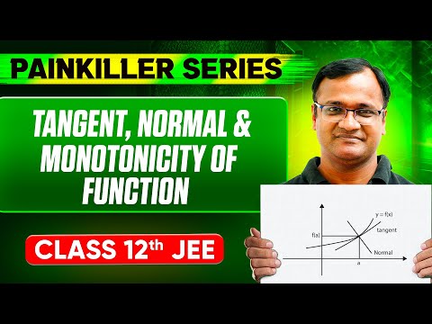 TANGENT, NORMAL & MONOTONICITY OF FUNCTION || Basic to Advanced || Class 12th JEE
