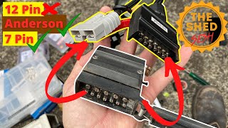 Wiring an Anderson plug and 7 pin connector for caravan / trailer | The Shed Sesh