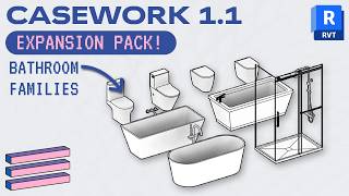 Revit Casework v1.1 Expansion Pack - Bathroom Families