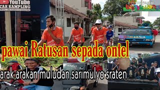 Arak arakan muludan pakai ratusan sepeda ontel#sarimulyo,sraten cluring