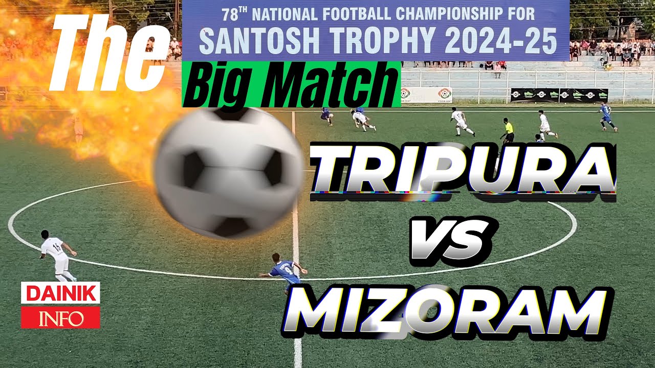 #football | Tripura vs  Mizoram | Santosh Trophy 2024 25 | #footballnews #tripura #mizoram