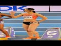 スタート前の選手紹介！人気女子ハードラー！