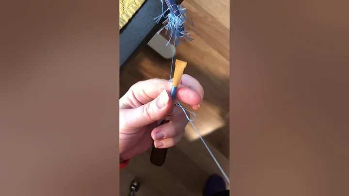 Reed tying know demonstration