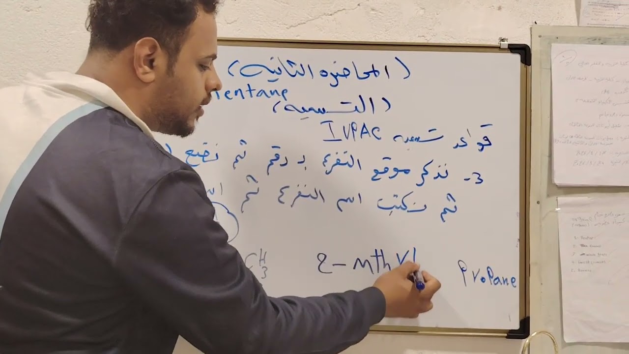 الكيمياء العضويه : المحاضره الثانيه تسميه               (lUPAC)  التسميه النضاميه للمركبات العضويه 