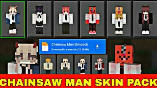CHAINSAW MAN SKIN MINECRAFT POCKET EDITION | CHAINSAW MAN SKIN MOD screenshot 1