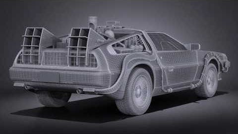 3D Model DeLorean DMC-12 Back To The Future episode 1 VRAY at 3DExport.com