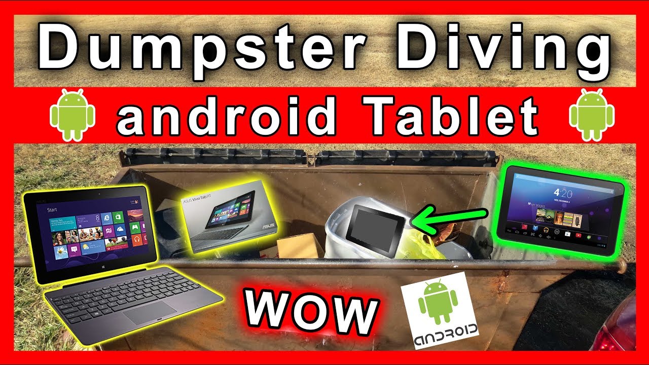 Found android tablet Dumpster Diving at Thrift Store 