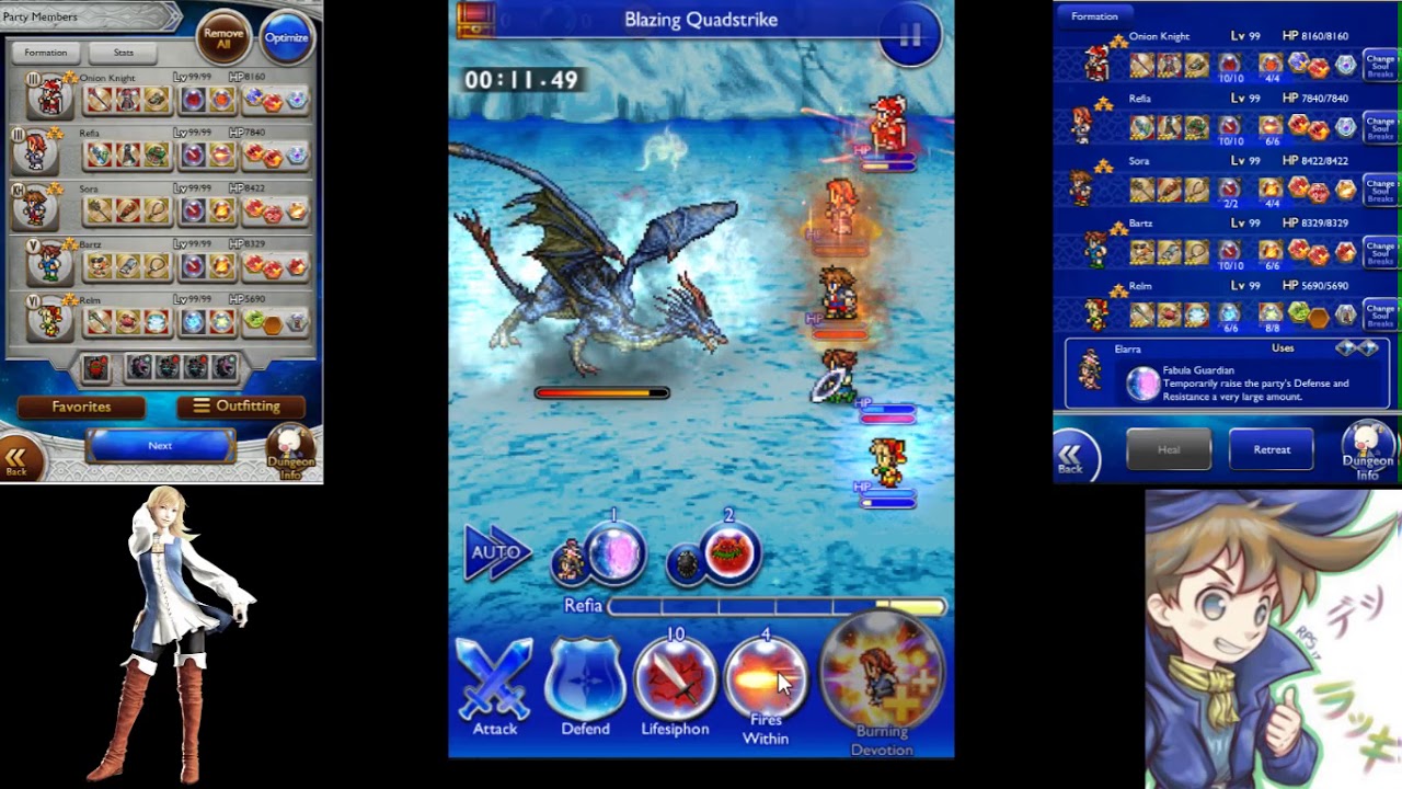 [FFRK - Global] Magicite Dungeon 4* - Isgebind Physical Team: 22.99s (No Chain)