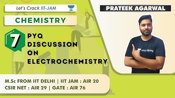 PYQ Discussion on Electrochemistry | Chemistry for IIT-JAM 2021 | Prateek Agarwal