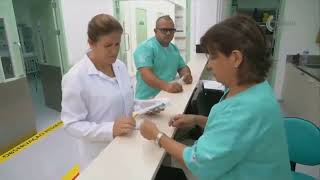 Sistema da UPA no Centro Integrado de Saude em Itajai SC