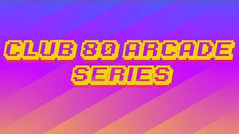 "CLUB 80 ARCADE" ANIMATED STREAM INTERMISSION BANNER SET TWITCH OVERLAY