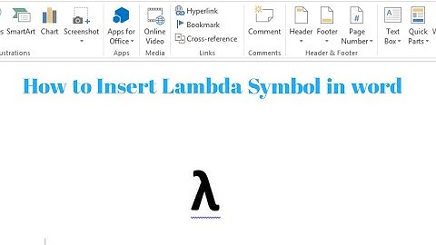 How To Write Lambda λ in Word | How To Insert λ lambda in Microsoft Word