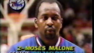 Ewing's (18pts) NBA Debut vs. Moses Malone (35pts/13rebs) (1985)