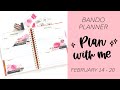 Plan With Me // Bando Planner // February 14 - 20