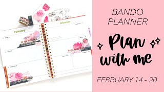 Plan With Me // Bando Planner // February 14 - 20