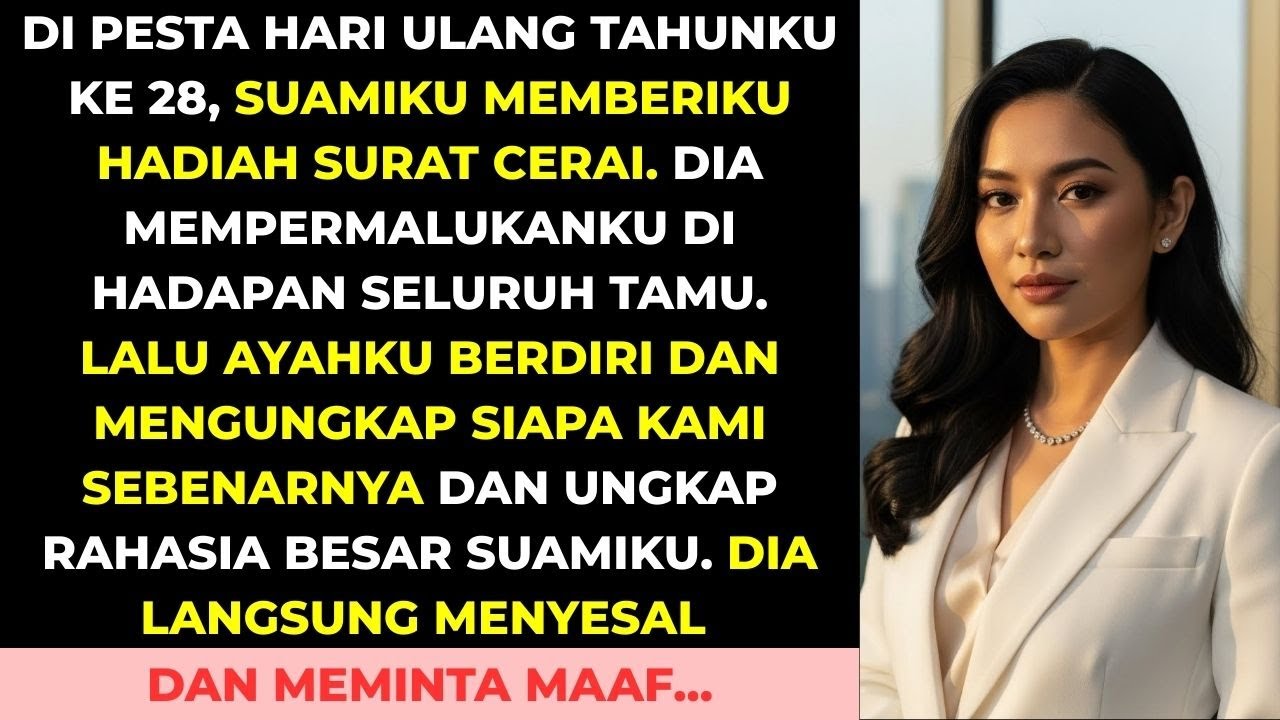 DI HARI ULANGTAHUNKU KE 28, SUAMI CERAIKANKU. TAPI AYAHKU BERDIRI DAN UNGKAP SEMUA RAHASIA BURUKNYA!