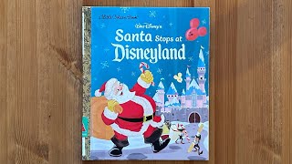 Ash reads Walt Disney’s Santa Stops at Disneyland