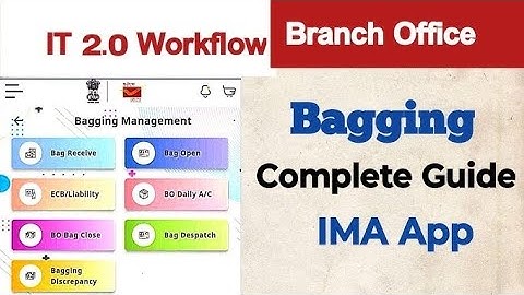 BAG OPEN FULL PROCESS STEP BY STEP IN IMA APP BRANCH POST OFFICE NEW APP ARTICLES DELIVERY DAY BEGIN