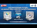 Final Men's Perbanas vs STIE BP LIMA Futsal: Air Mineral Prim-A GJC Season 7
