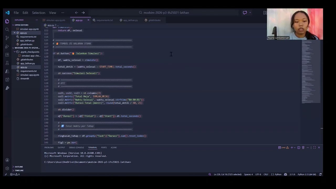 11S25021 _Regina M Lumbantoruan _Modsim_P3
