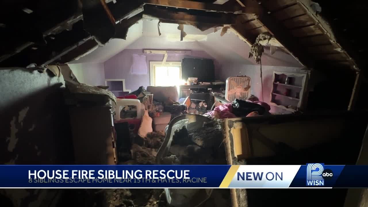 Racine girl saves siblings from house fire - YouTube