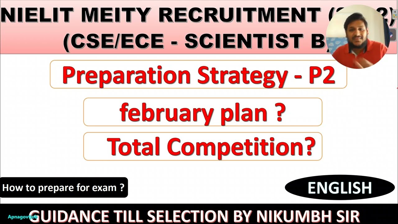 NIELIT SCIENTIST B EXAM PREPARATION STRATEGY (2022) | HOW TO PREPARE SYLLABUS ?