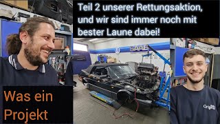 Teil 2 der 900 Turbo Cabrio Aktion, wir bauen aus 2 Cabrios einen Traumwagen, es geht voran!!!