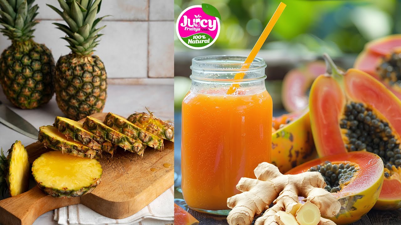 Let’s Make My Healthy Pineapple, Pawpaw & Ginger Juice