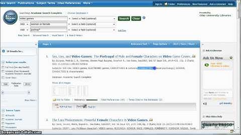The Basics of Academic Search Complete