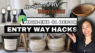 DOLLAR TREE DIY ENTRY WAY HACKS Inspired by HomeGoods Decor ONLY 1