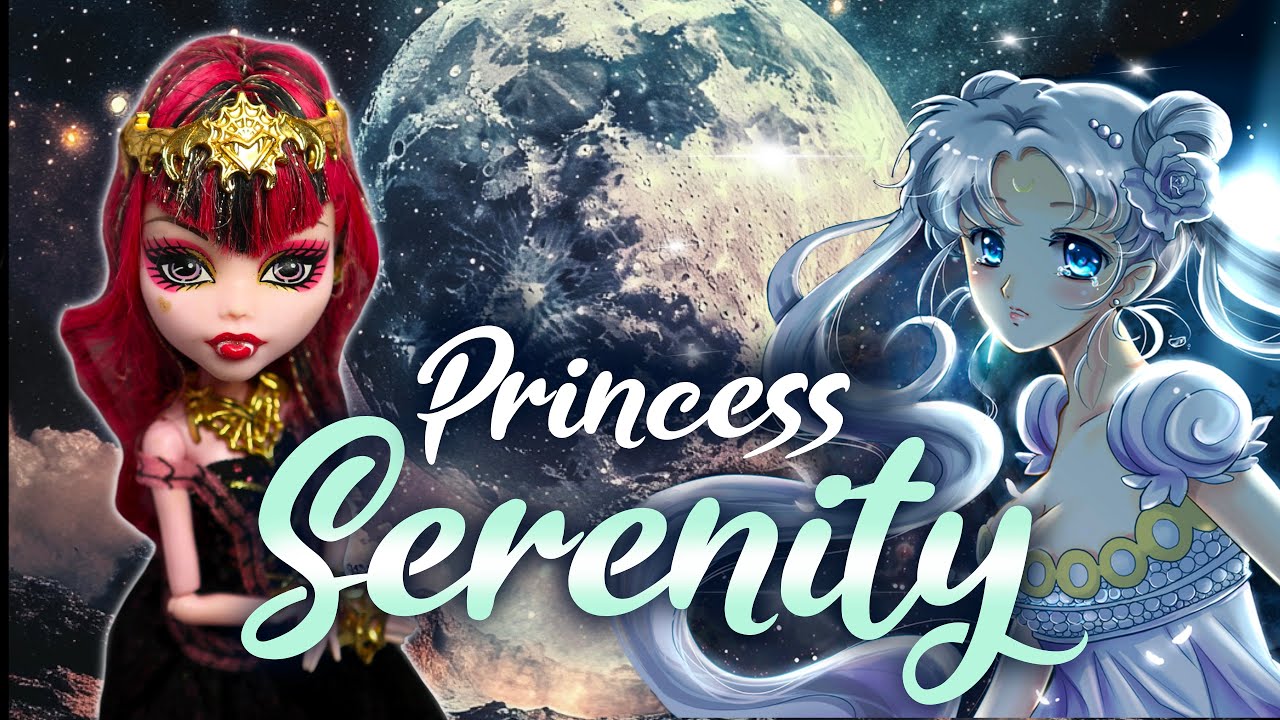 I MADE A GORGEOUS PRINCESS SERENITY DOLL / Sailor Moon / Monster High Doll Repaint by Poppen Atelier