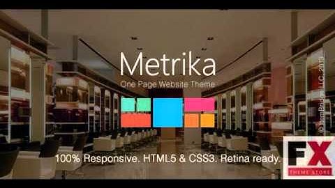 Preview Metrika â€" Responsive OnePage WordPress Theme