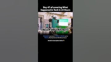 Day47: Amazon Hits 1 Million Robots: The Future of Smart Warehouses! #amazon #amazonwarehouse #ai