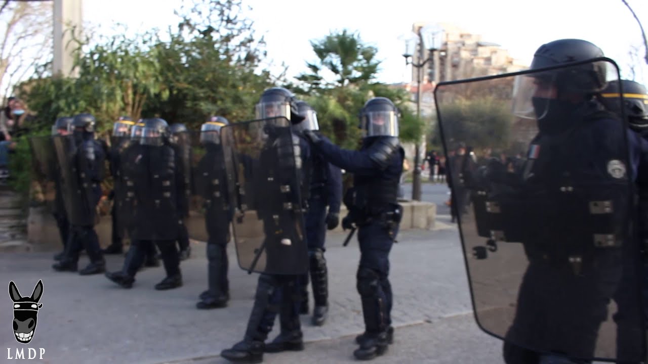 Un CRS tire sur la foule au LBD à moins de 10m - Montpellier Loi Sécurité Globale