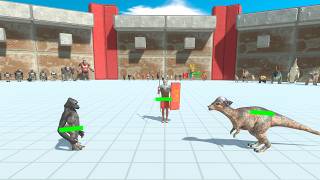 1v1v1 Herbivore vs Primates vs Humans - Animal Revolt Battle Simulator