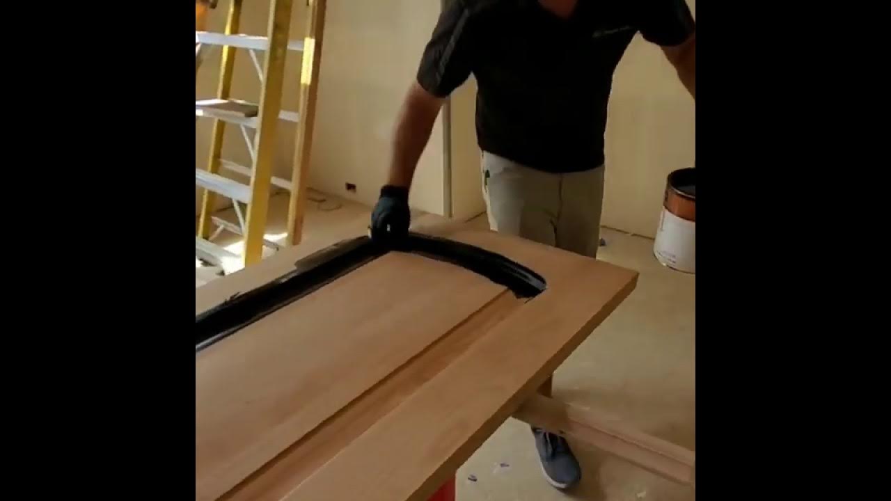 How to Stain Doors YouTube
