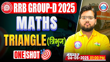 RRB Group D Maths Classes 2025 | Triangle Maths For Railway Exams | Group D Maths By Aakash Sir