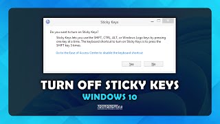 How To Turn Off Sticky Keys On Windows 10 - (Quick & Easy) screenshot 5